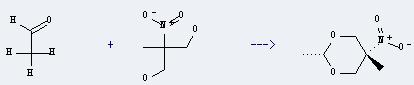 2-Nitro-2-Methyl-1,3-Propanediol can react with acetaldehyde to get 2,5-dimethyl-5-nitro-[1,3]dioxane